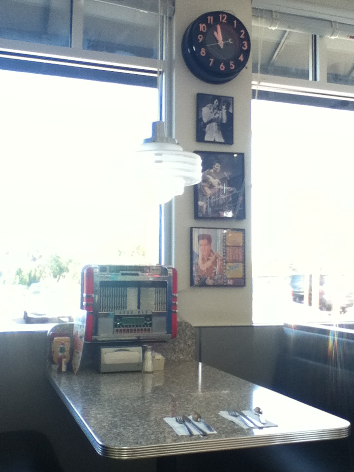 JJ's Diner interior with classic American diner decor